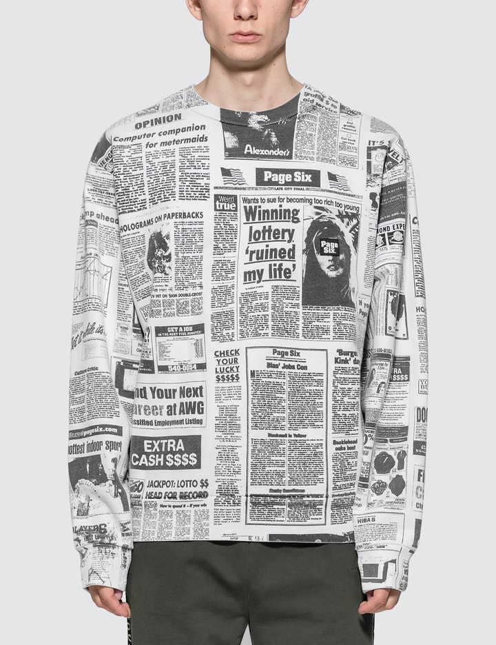 NY Post Newspaper Fleece Sweatshirt Placeholder Image