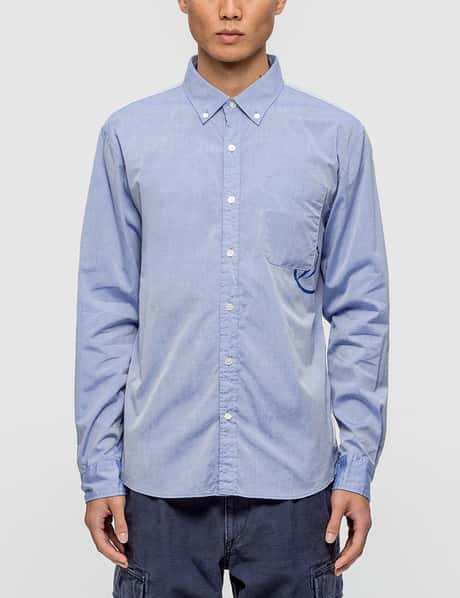 Denim By Vanquish & Fragment - Broadcloth Button Down L/S Shirt  