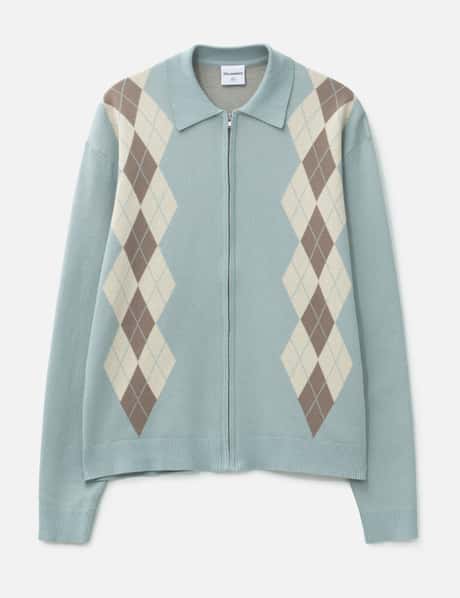 Students Golf Wright Knitted Long Sleeve Polo Sweater