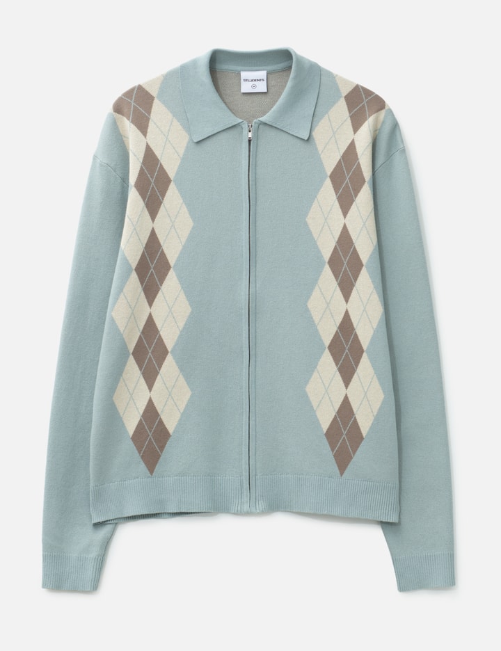 Wright Knitted Long Sleeve Polo Sweater Placeholder Image