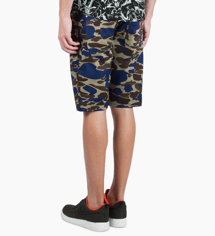 Metro Blue Camo Isle Lincoln Simple Shorts Placeholder Image
