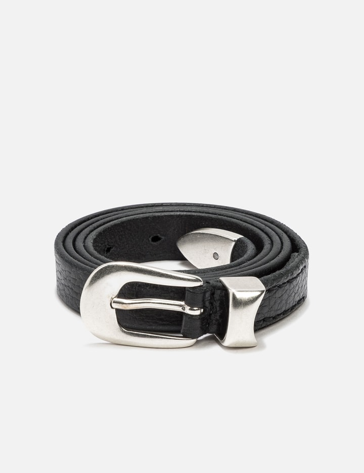Our Legacy Leather Belt In Black