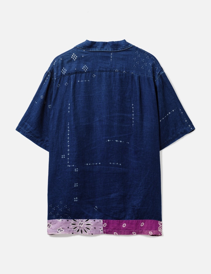 French Cross Linen Bandana Discharge Printing PT Remade Aloha Shirt Placeholder Image