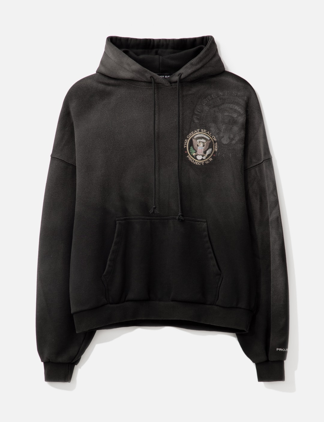 PROJECT G/R - TGS EMBROIDERED WASHED HOODIE | HBX - Globally  