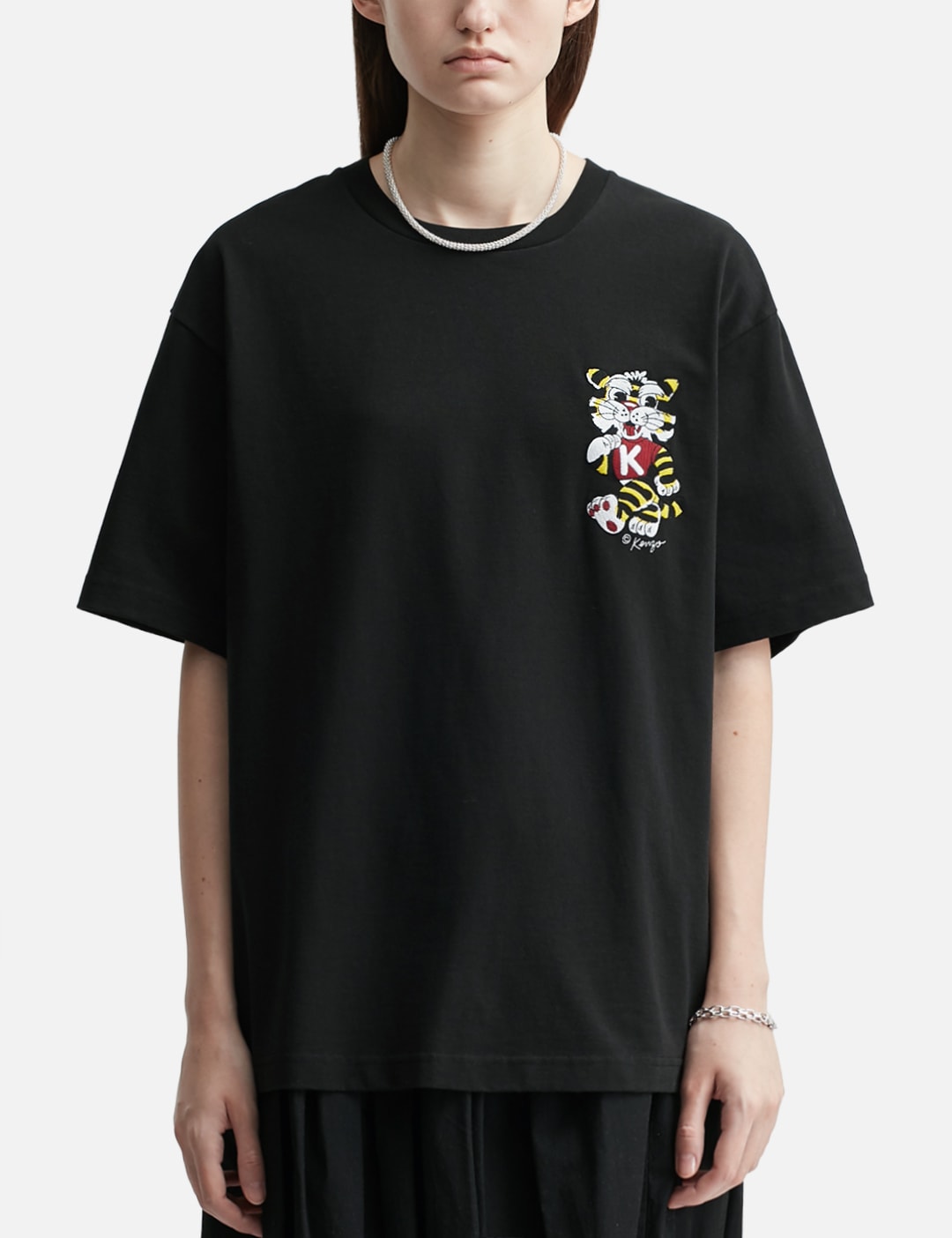 'KENZO Wild Tiger' Embroidered Oversized T-Shirt view 13