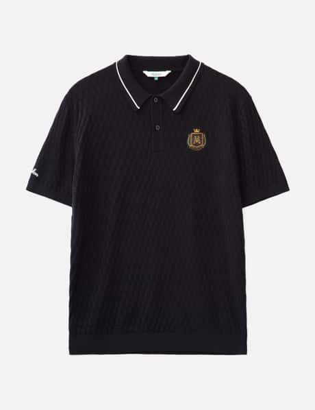 Malbon Golf Crest Knit Polo