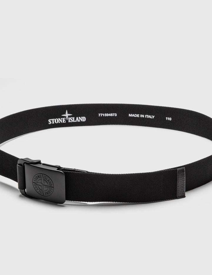Stone Island - Box Metal Buckle Belt | HBX - Globally Curated Fashion and Lifestyle Hypebeast