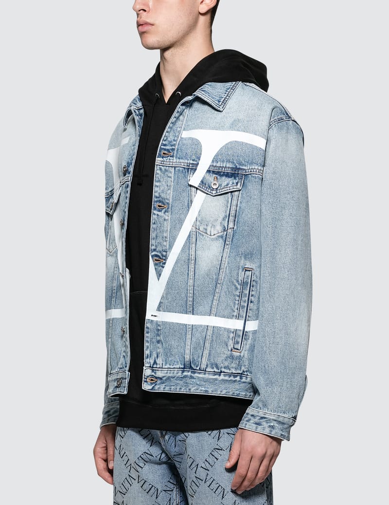 valentino denim jacket mens