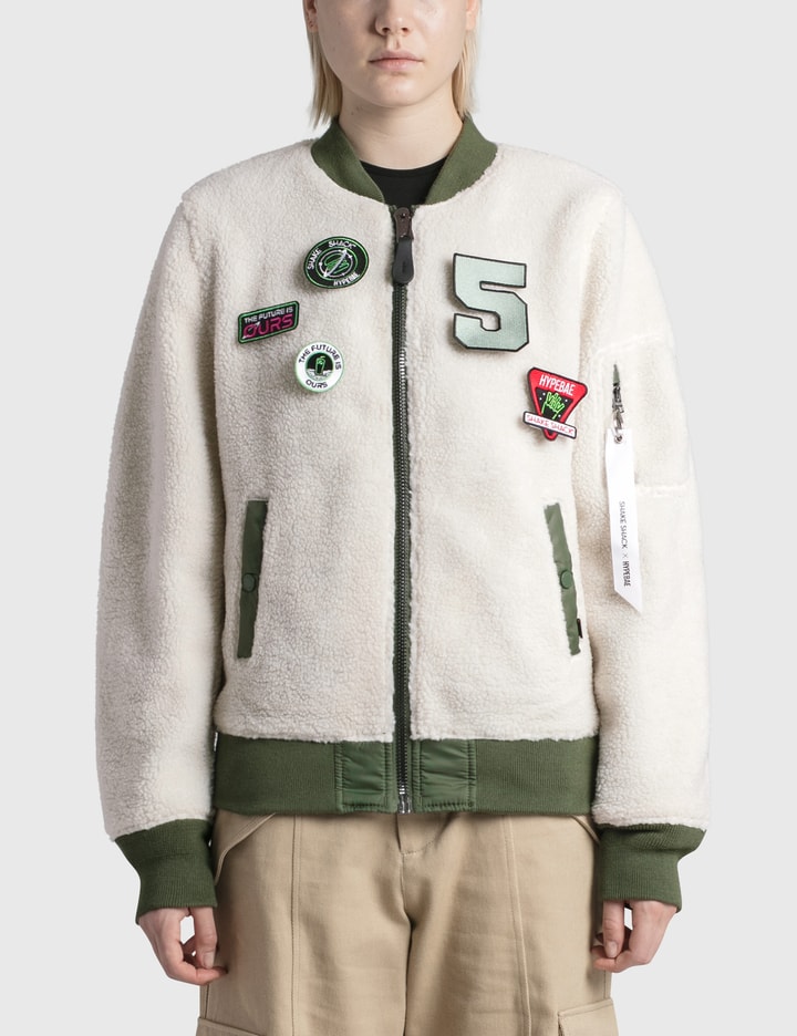 Hypebae x Shake Shack Reversible Sherpa Flight Jacket Placeholder Image