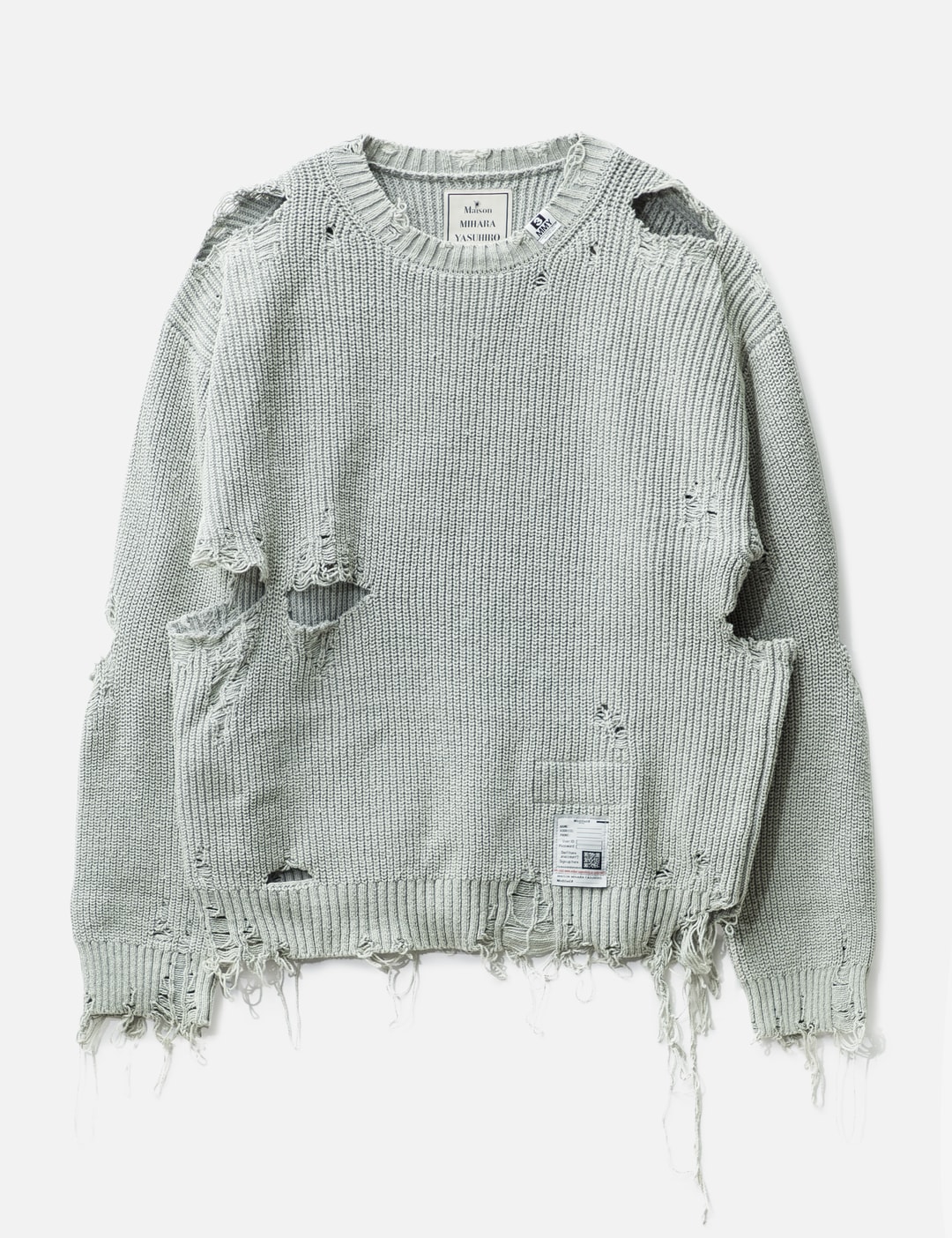 Maison Mihara Yasuhiro - Bleached Knit Pullover | HBX - Globally 