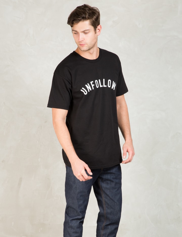 Black Unfollow T-Shirt Placeholder Image