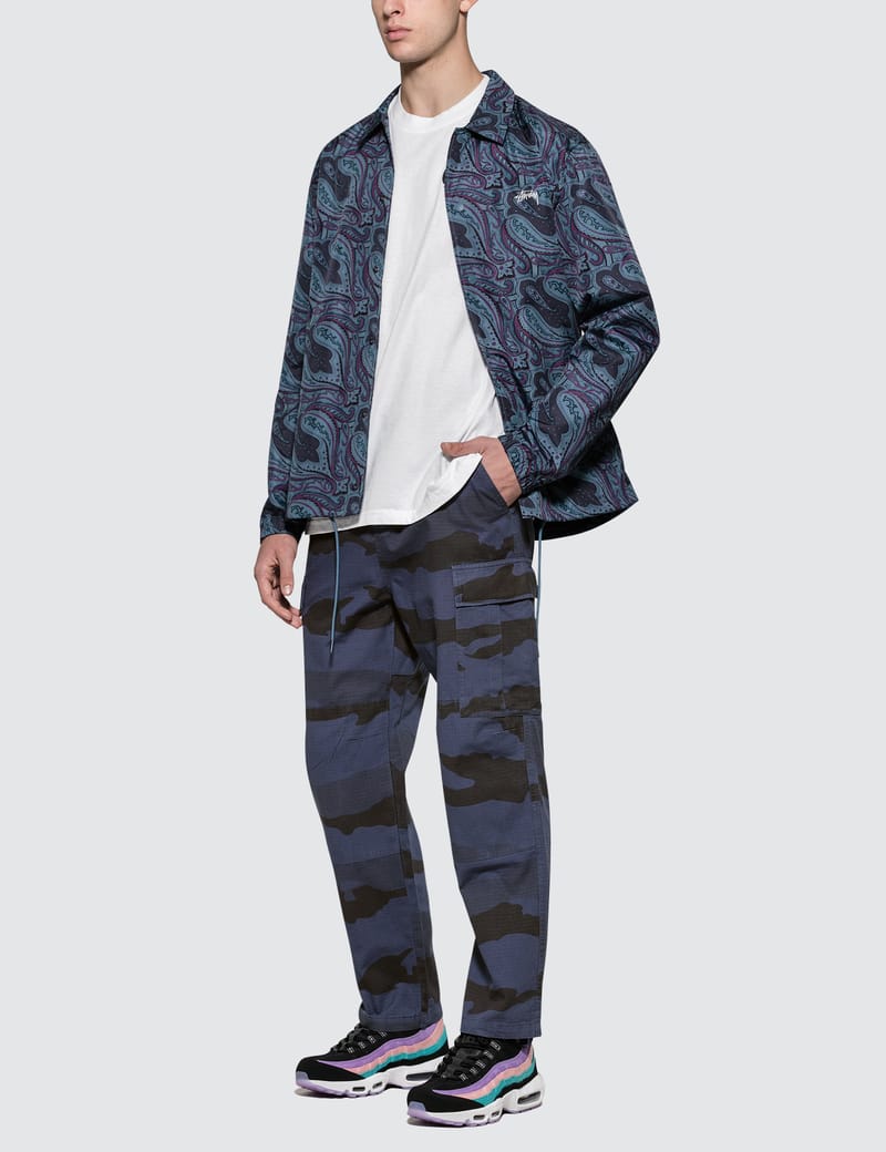 stussy paisley coach jacket