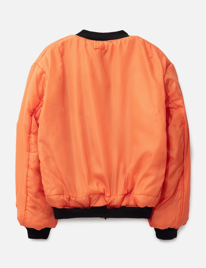Fostex Garments Reproduction Vintage Wash Ma-1 Bomber Jacket In Gray
