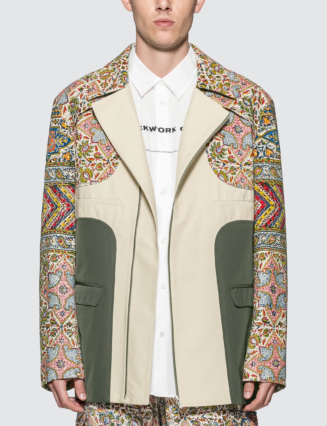 Paria Farzaneh - Iranian Print Panel Suit Jacket | HBX
