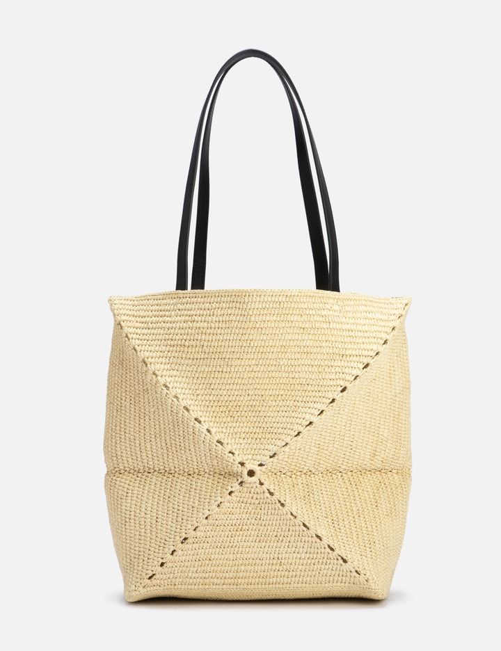 Loewe Medium Puzzle Fold Shoulder Bag In Beige
