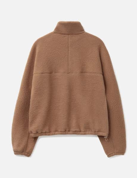 Wool-Blend Quarter-Zip Fleece Pullover view 8
