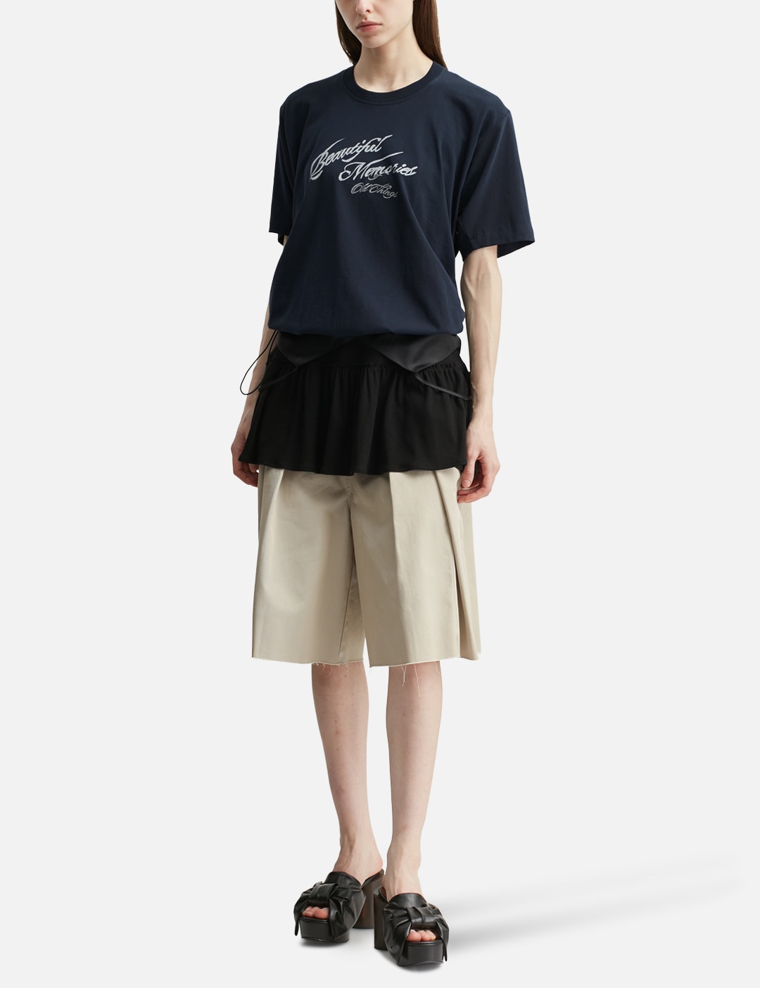 DRAWSTRING OVERSIZED T-SHIRT view 15