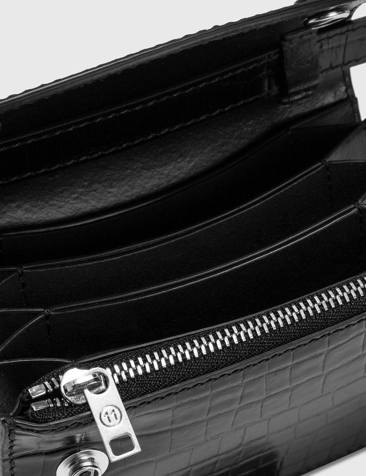 Croco Embossed Crossbody Wallet Placeholder Image