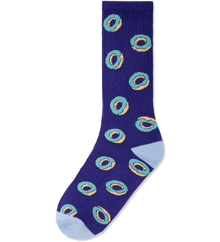 Purple Donut Allover Socks Placeholder Image