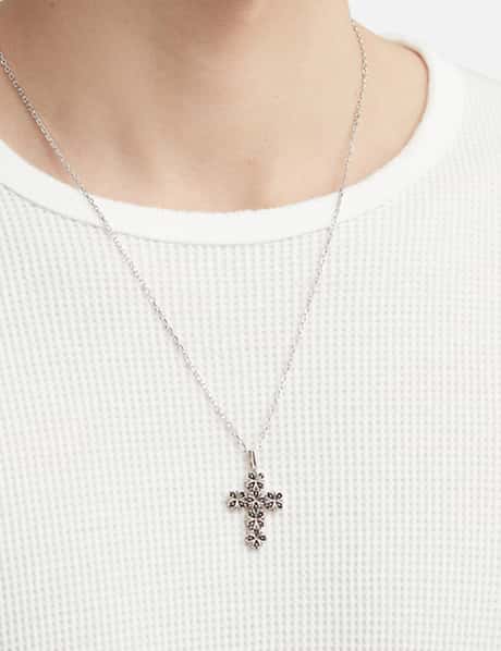 Maltese-Cross Quadruplets Cross Pendant Necklace view 11
