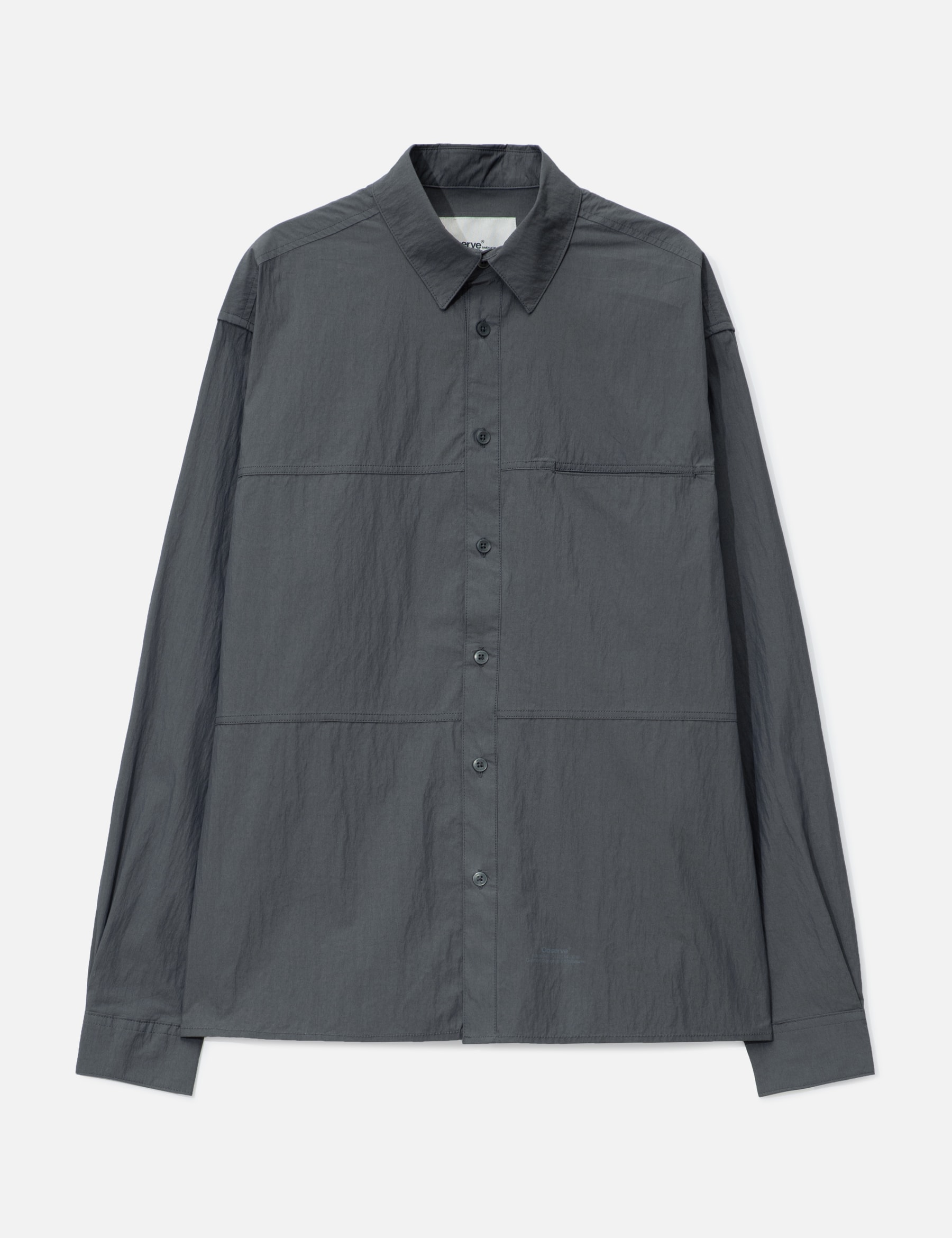 Crinkle Cotton Panel Shirt view 16