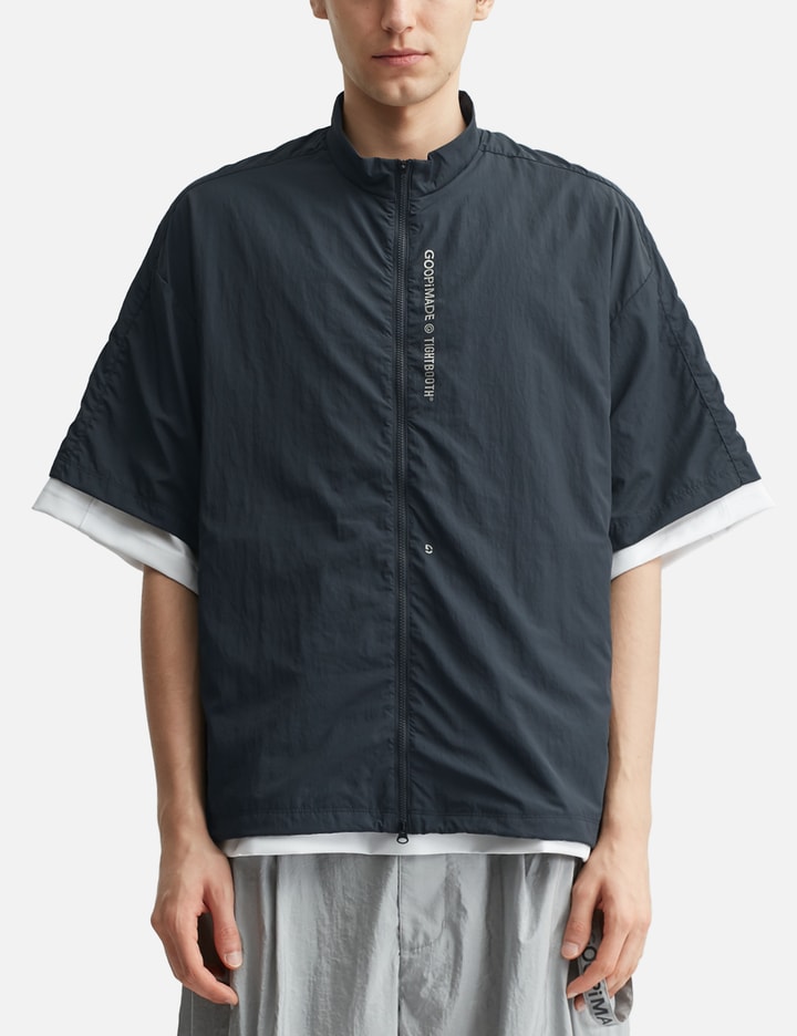 Goopimade X Tightbooth “gtb-03s” Tech Uniform Zip Shirt In Blue