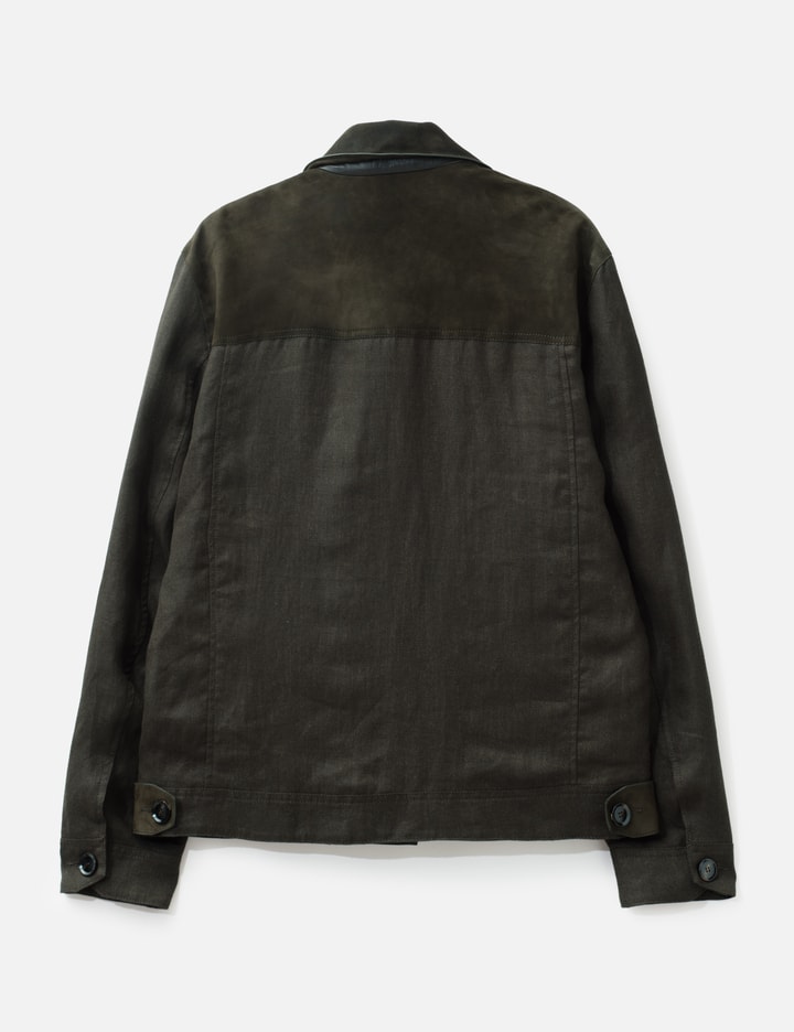 BRIONI Panelled Suede And Linen Jacket