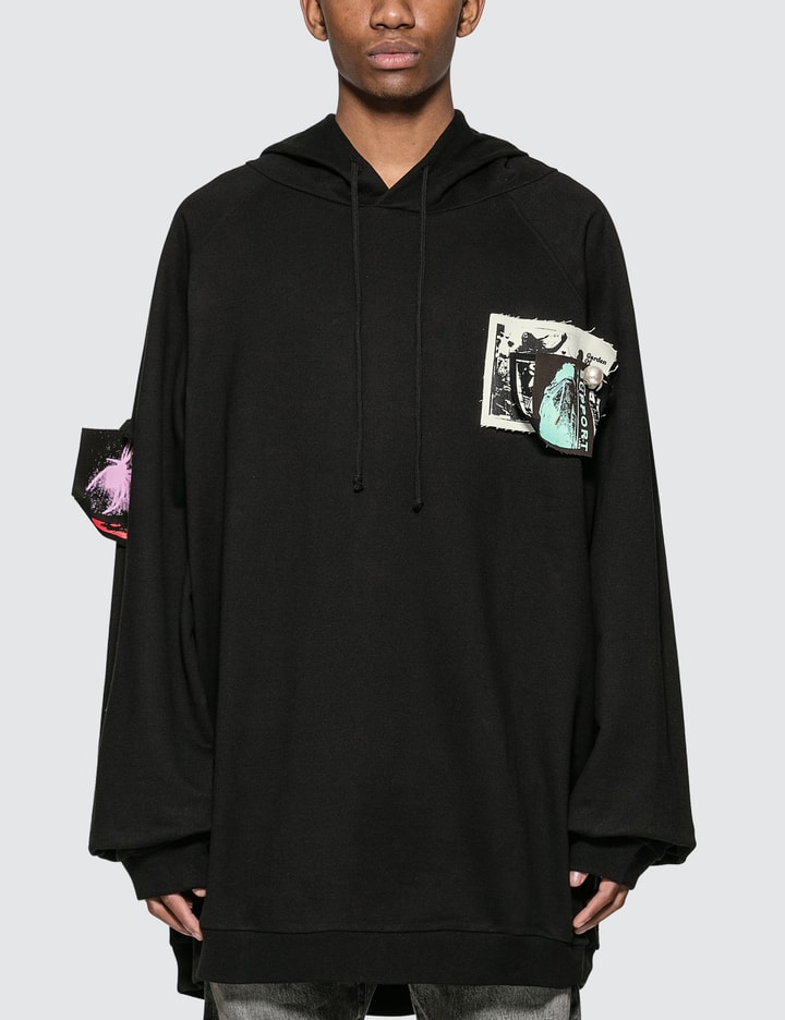 Oversized Hoodie With Patches And Pins Placeholder Image