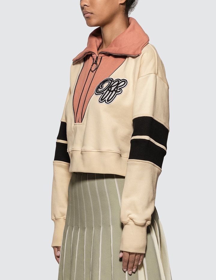 Intarsia Crop Sweatshirt Placeholder Image