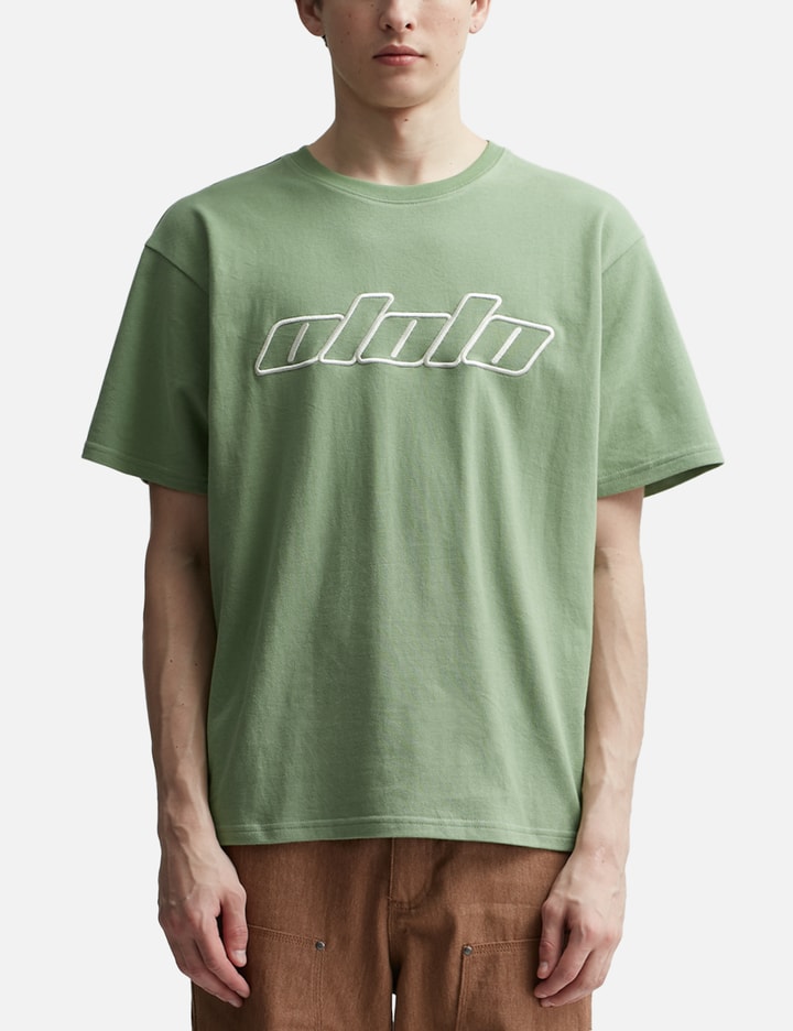 Shop Ololo Pique Logo Shirt In Green
