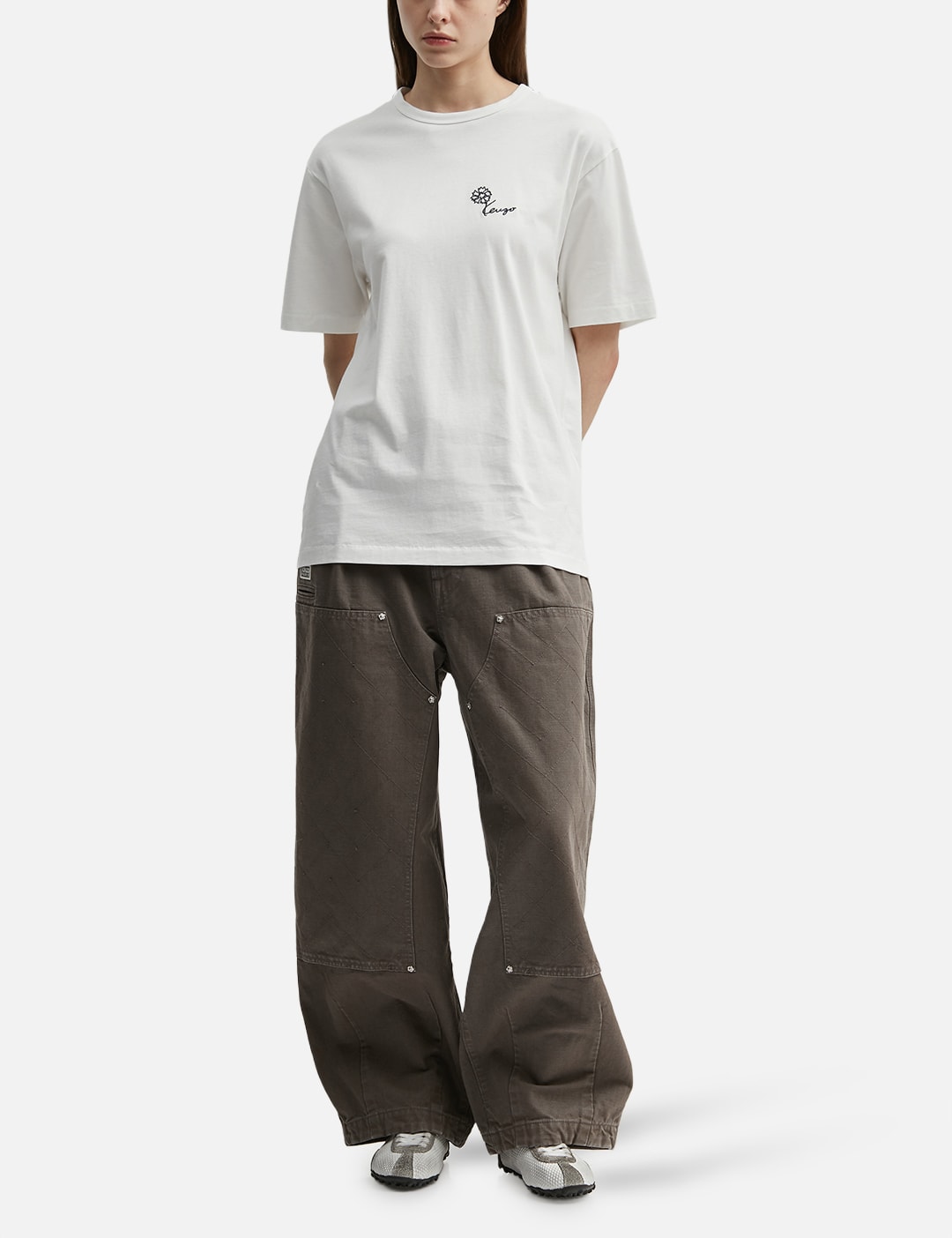 'KENZO Tulip' Embroidered T-Shirt view 15