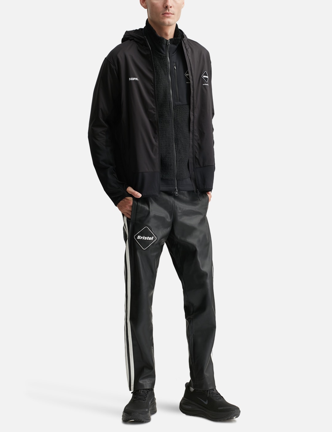 Grid Fleece Hybrid Hoodie view 15