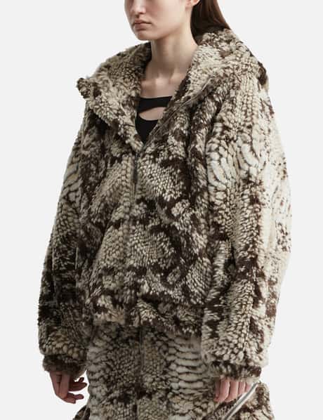 Snakes Jacket 2.0 Faux Fur Jacket With Hood view 7