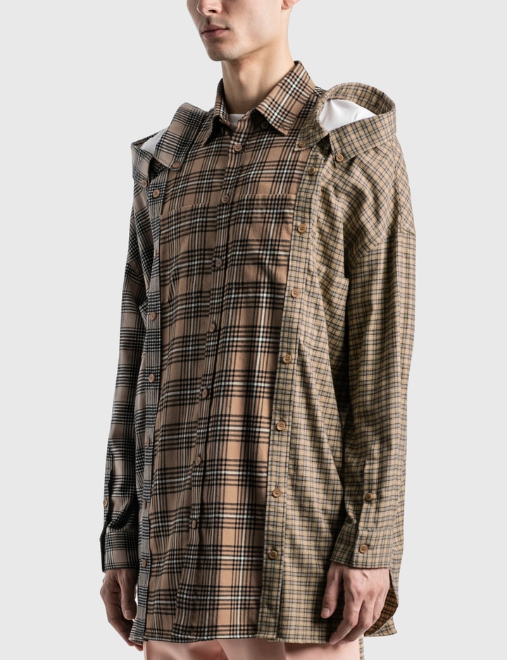 Contrast Check Cotton Flannel Reconstructed Shirt Placeholder Image