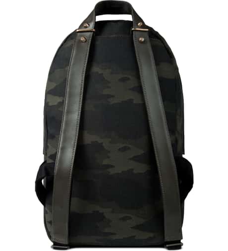 HAERFEST Green Japanese Cotton Twill/Leather Cowhide/Brass Shell