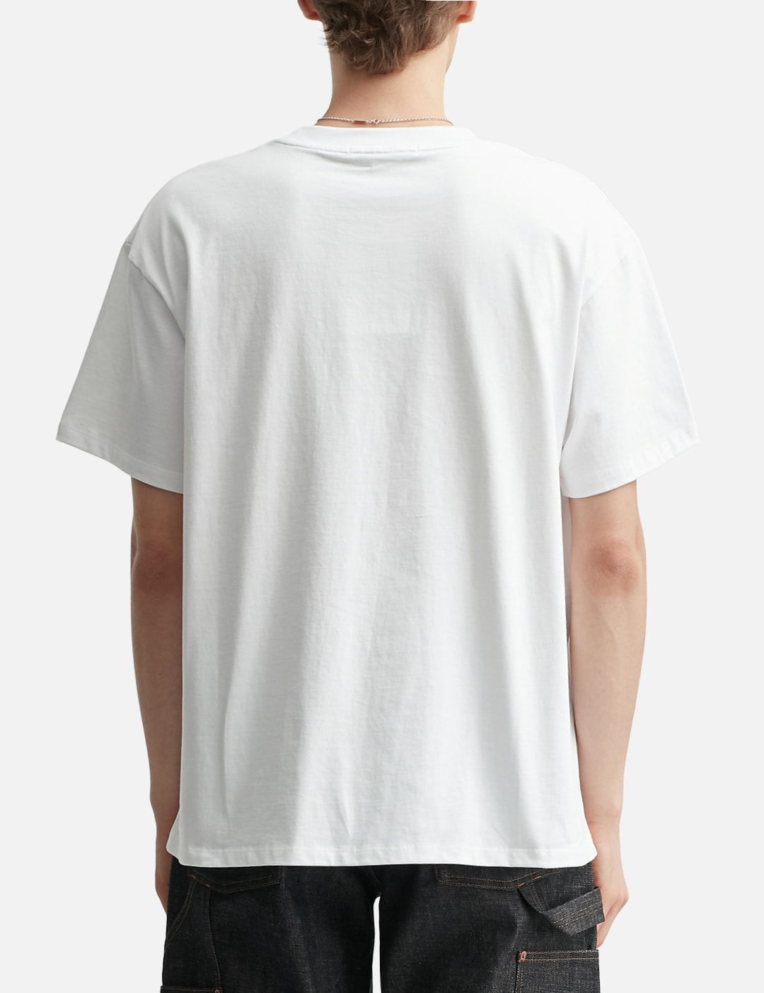 D Accent Crack Logo T-Shirts White view 19