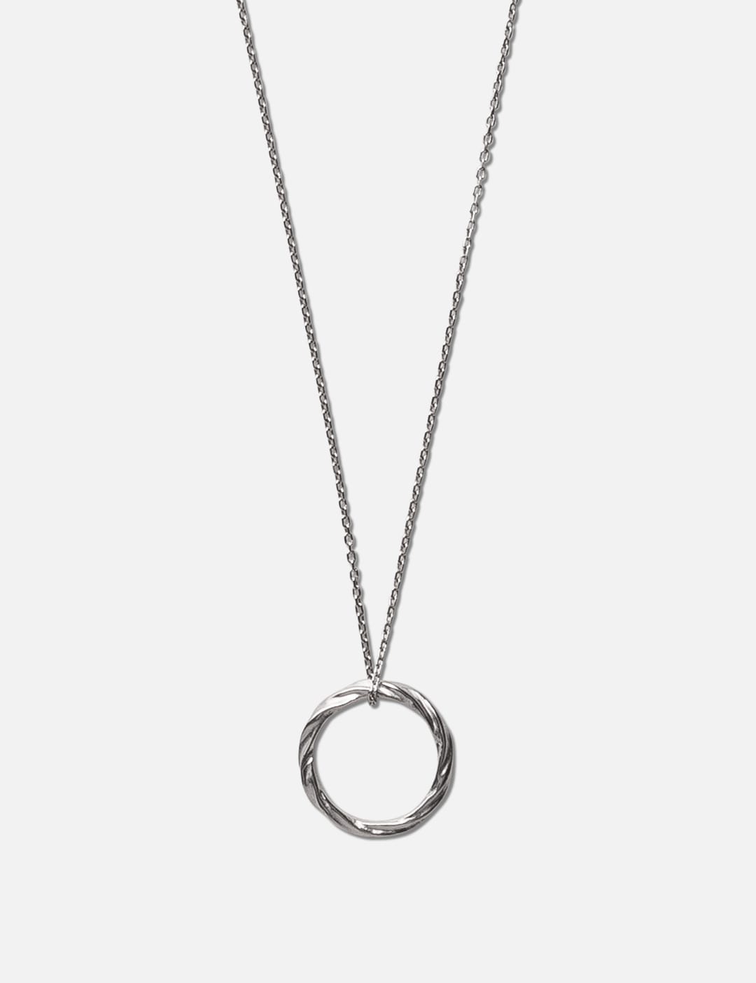 Silver-tone necklace with charm Maison Margiela - GenesinlifeShops Spain
