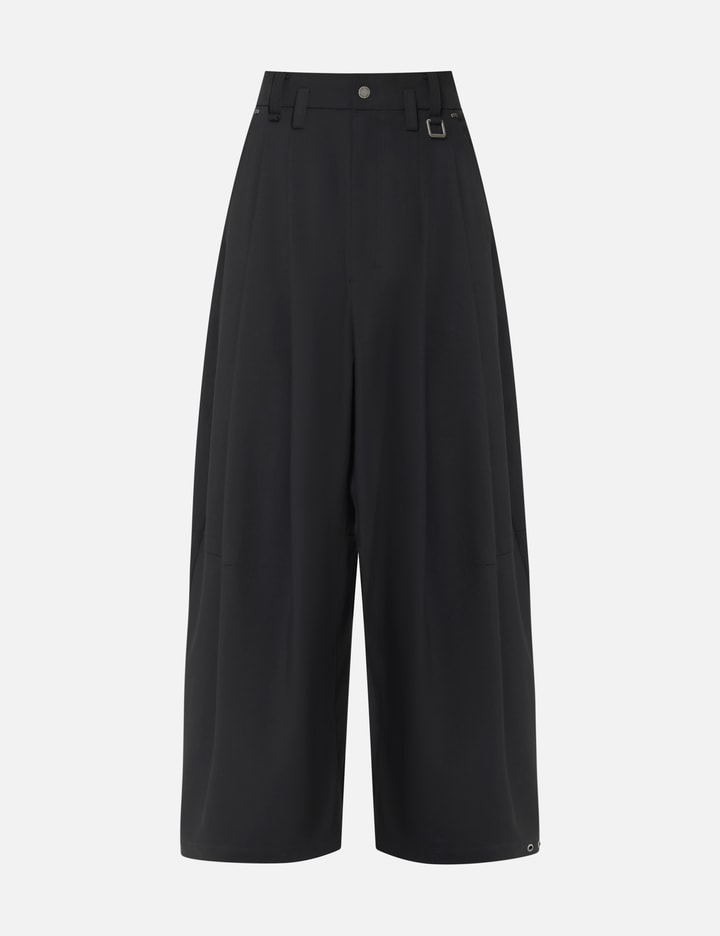 Team Wang Design Choices Cropped Wide-leg Trouser In Black