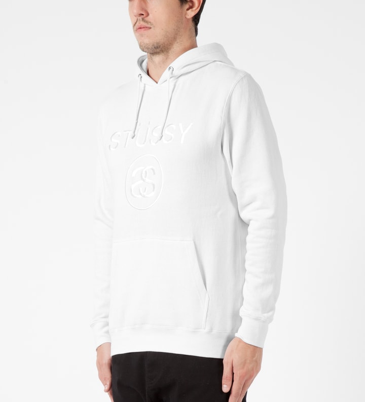 White Stussy Link Emb. Hoodie Placeholder Image