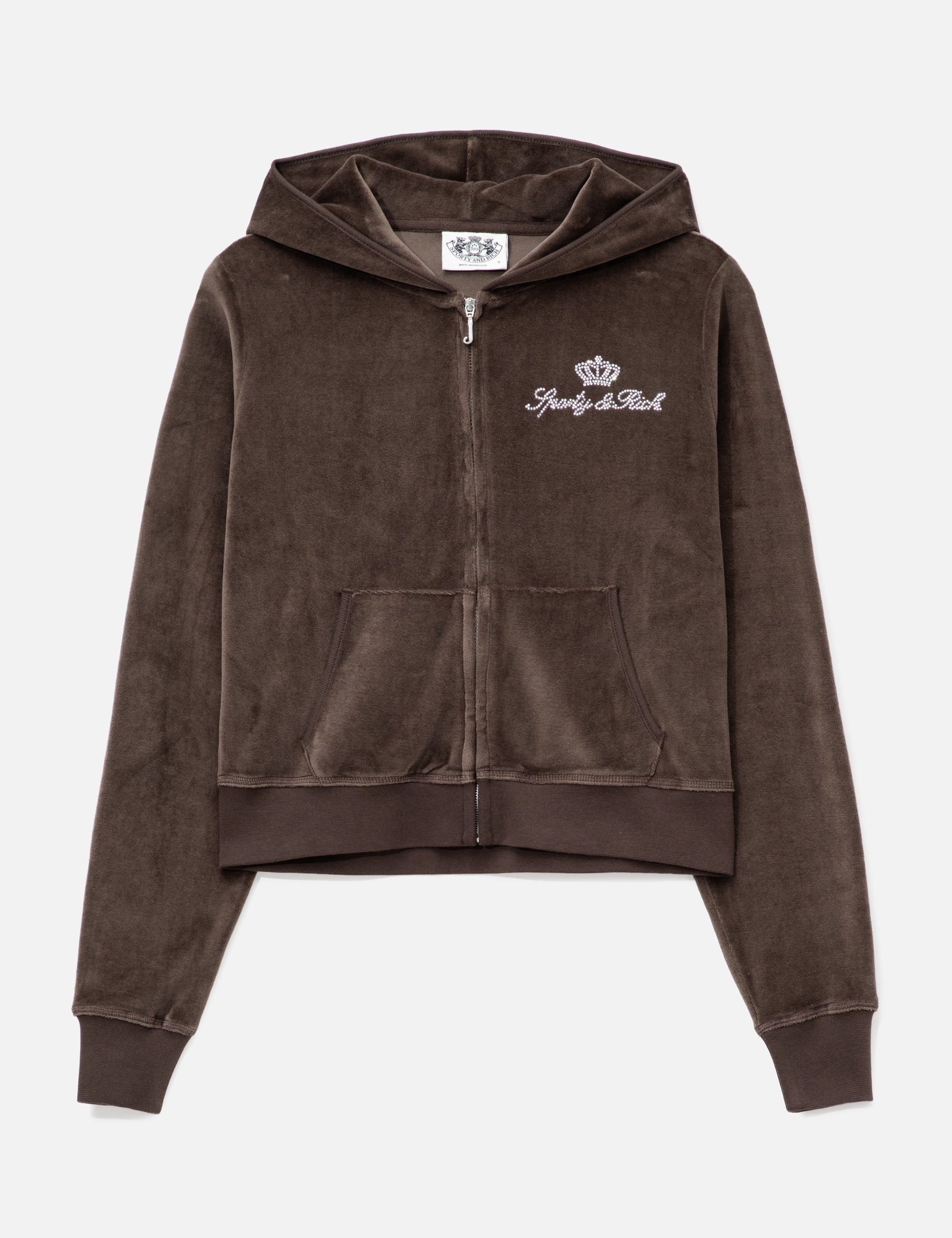 & Rich X Juicy Couture Script Velour Zip Hoodie view 16