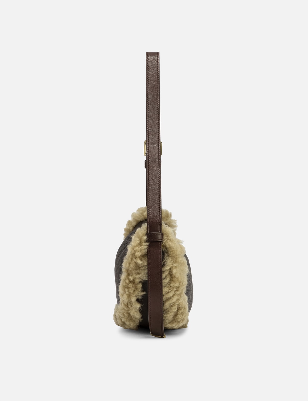 Small Shield Shearling Bag view 9