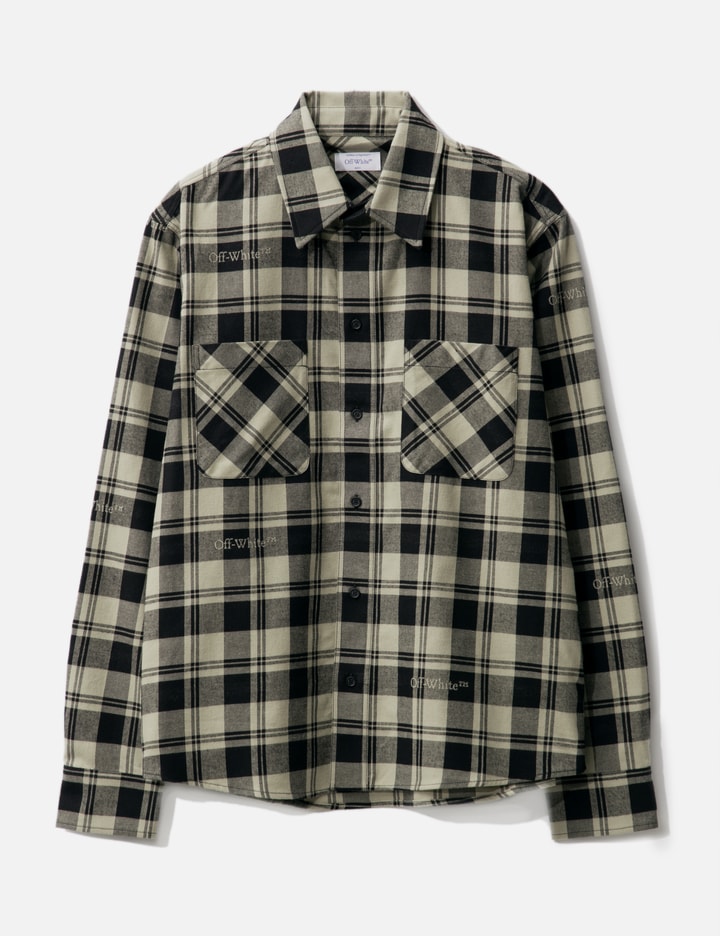 Off-White™ - Check Flannel Shirt | HBX - Globally Curated Fashion and Lifestyle Hypebeast