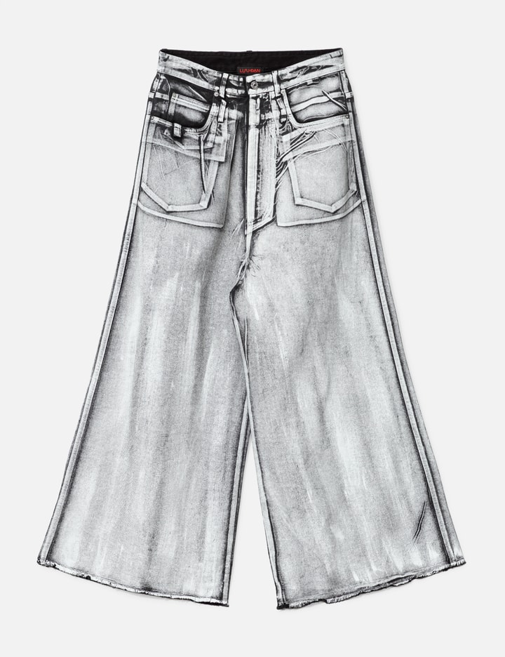 Lựu Dạn Radiation Dumpster Denim Jeans In Gray