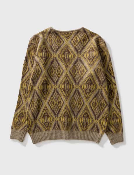 Needles - ジオメトリック ダイヤモンド モヘア カーディガン | HBX  