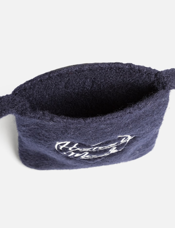 Shop Human Made Knit Mini Shoulder Bag In Blue
