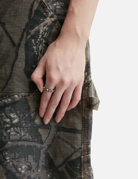Stacked Skull Ring view 8