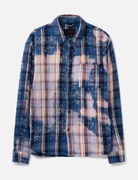 Awake BLEACHED FLANNEL SHIRT