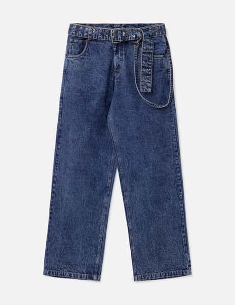 DHRUV KAPOOR BAGGY JEANS WITH BELT