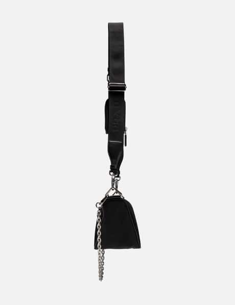 Black Re-Nylon Triangle cross-body bag, Prada