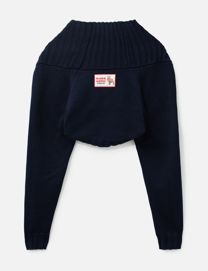 Navy Blue Knit Bolero
